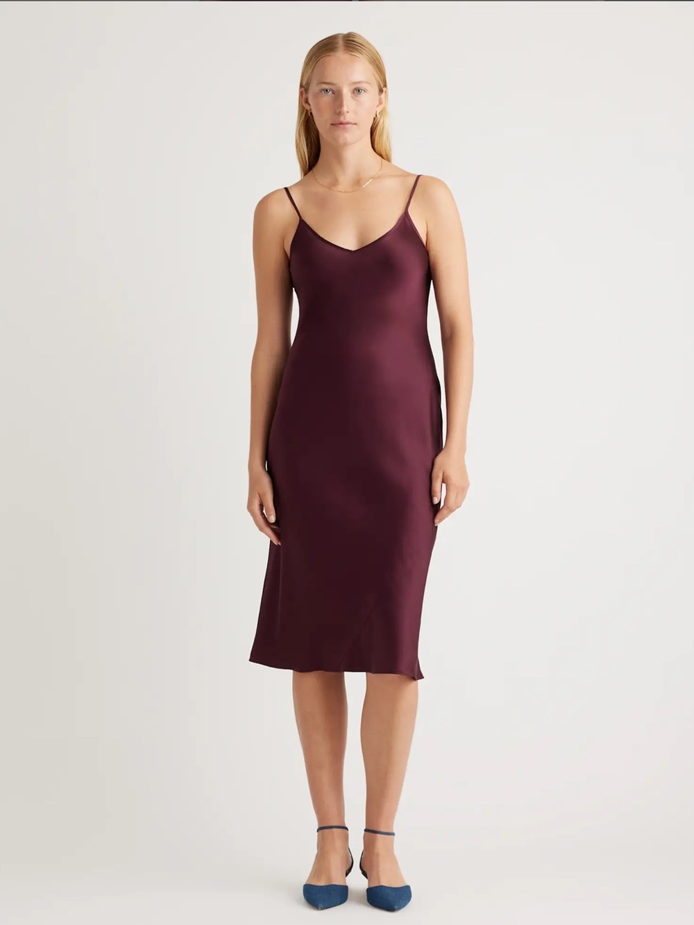 Quince 100% Washable Silk Dress, XS